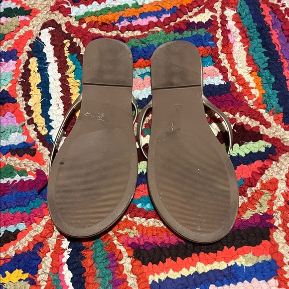 LOFT Women's Sandals - Black and Gold - Picture 4 of 7